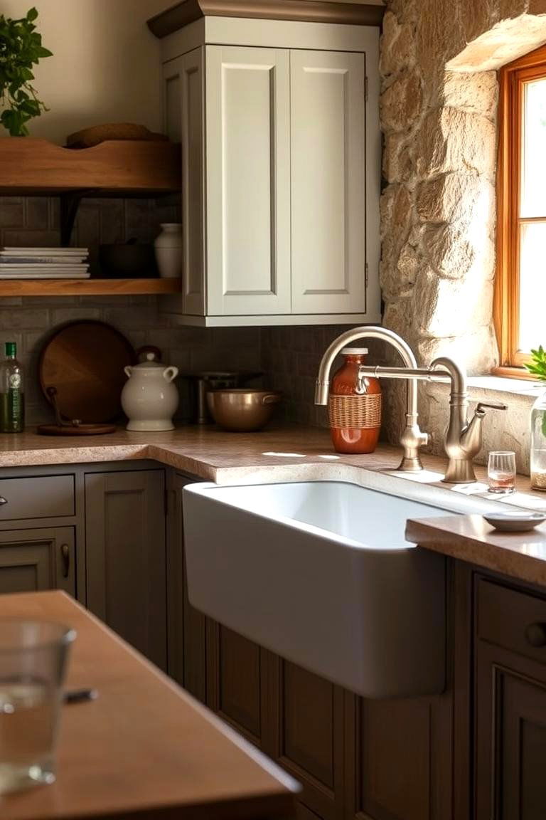Classic Farmhouse Sink - 24 Vintage Kitchen Ideas