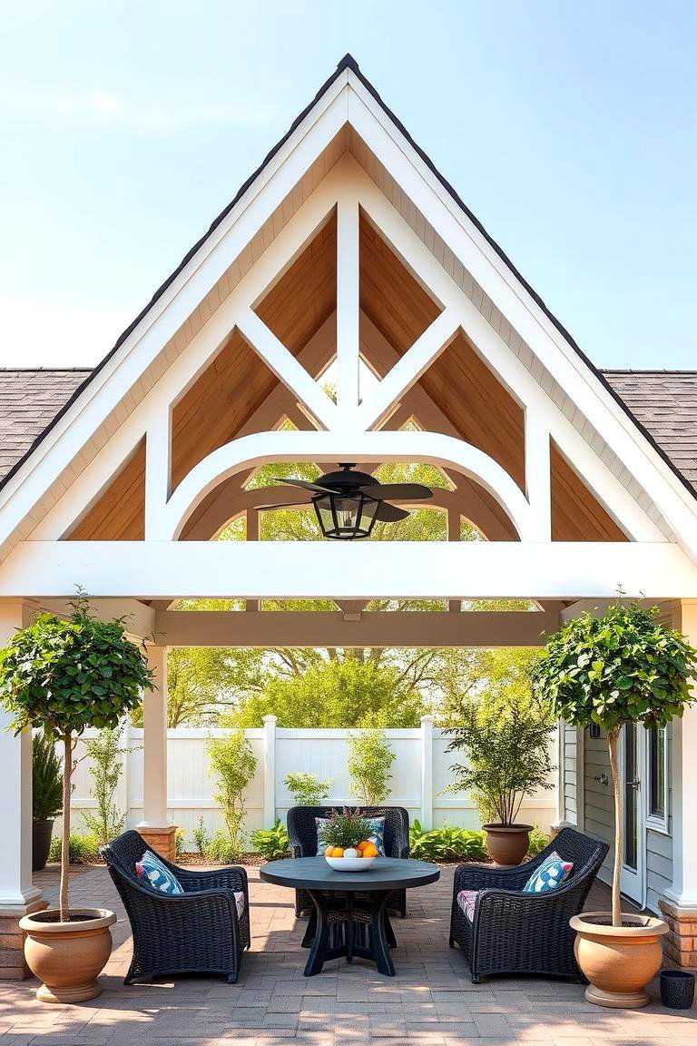 Classic Gabled Roof - 24 Deck Roof Ideas