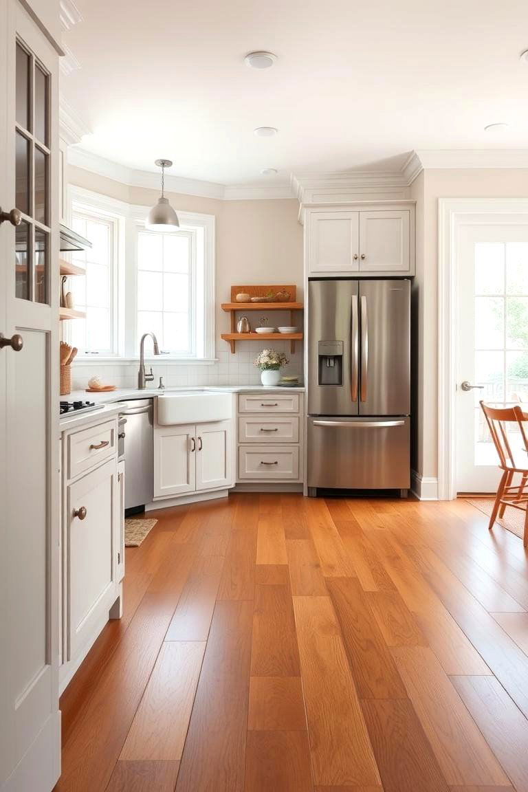 Classic Hardwood Flooring - 24 Kitchen Floor Ideas