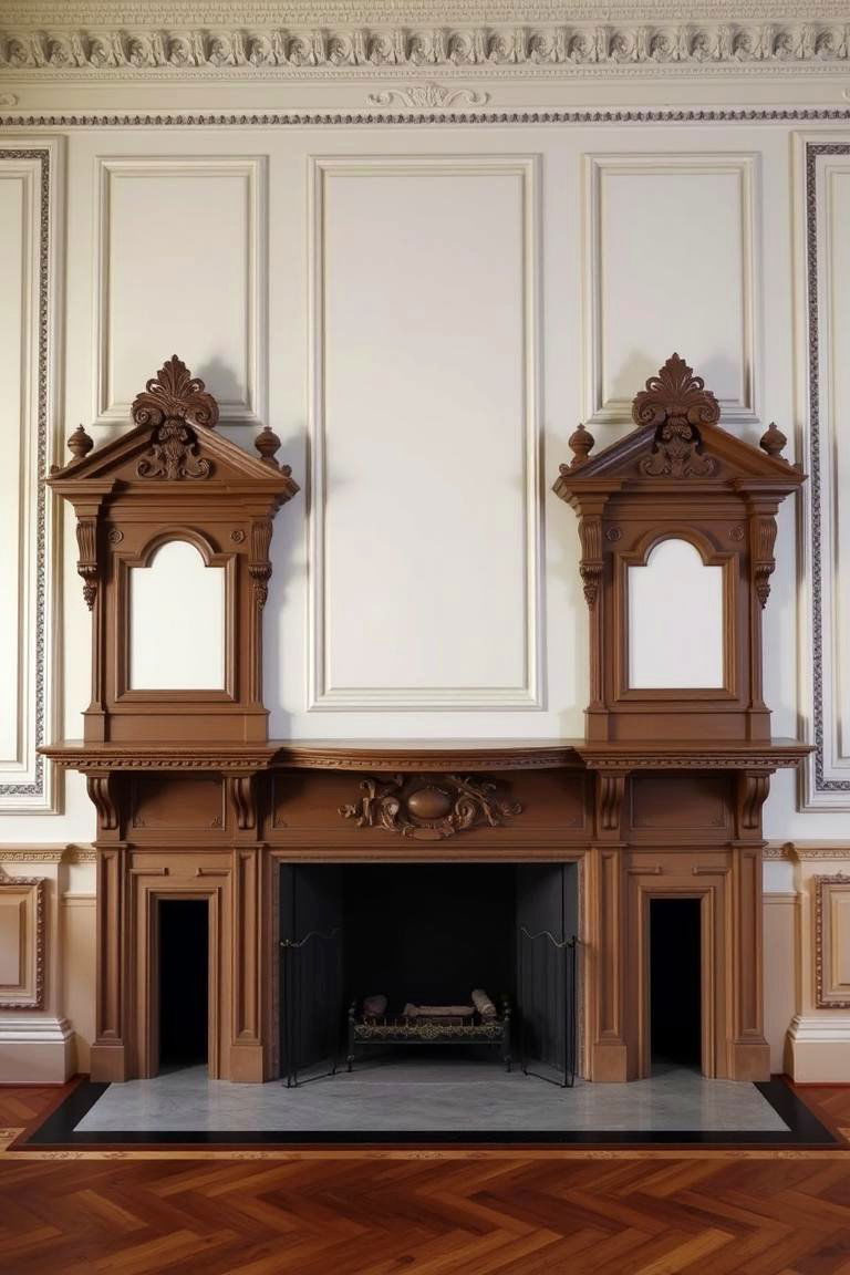 Classic Heritage Revival - 24 Double-sided Fireplace Ideas