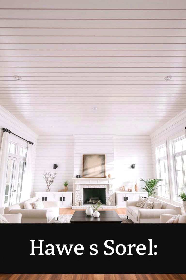 Classic Horizontal Shiplap - 24 Shiplap Ceiling Ideas
