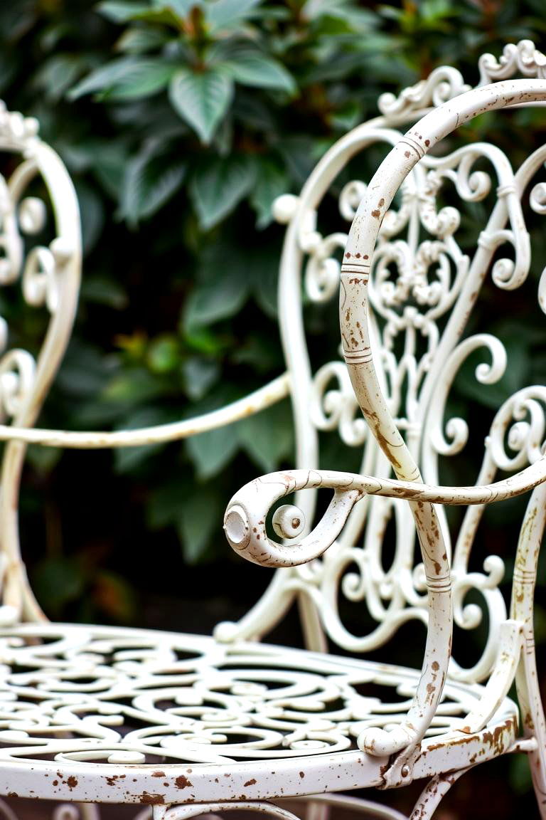 Classic Iron Garden Chairs - 24 Garden Furniture Ideas