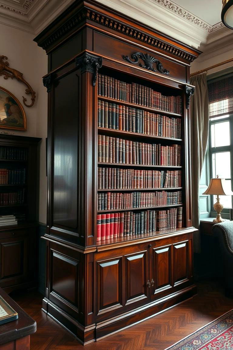 Classic Library Bookshelf - 24 Built-in Bookshelf Ideas