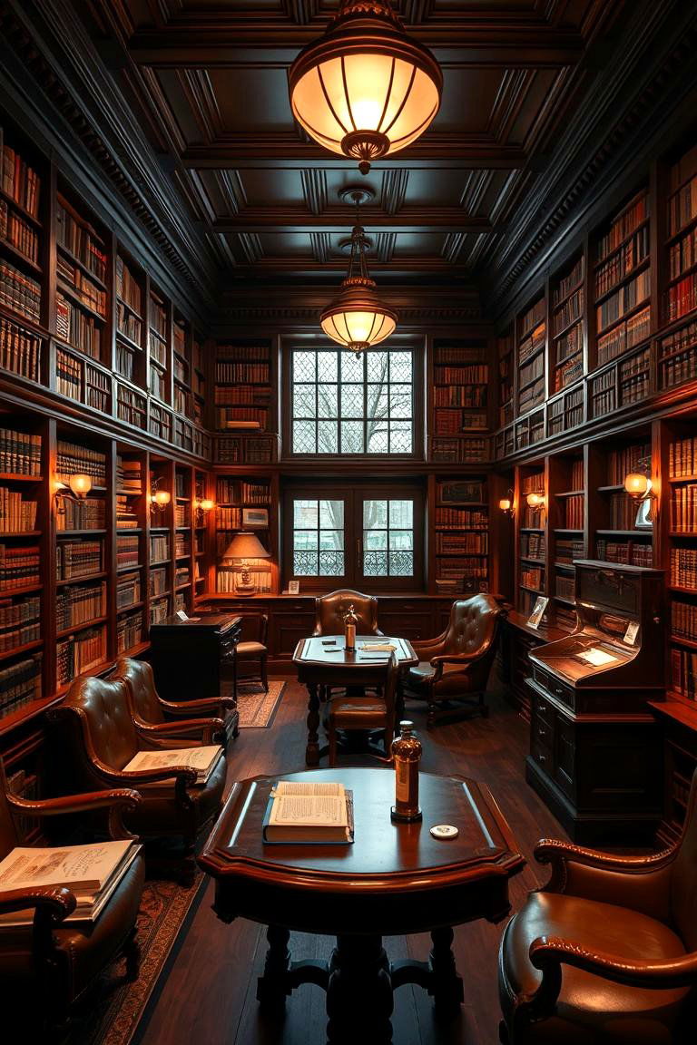 Classic Library Cigar Room - 24 Cigar Room Ideas