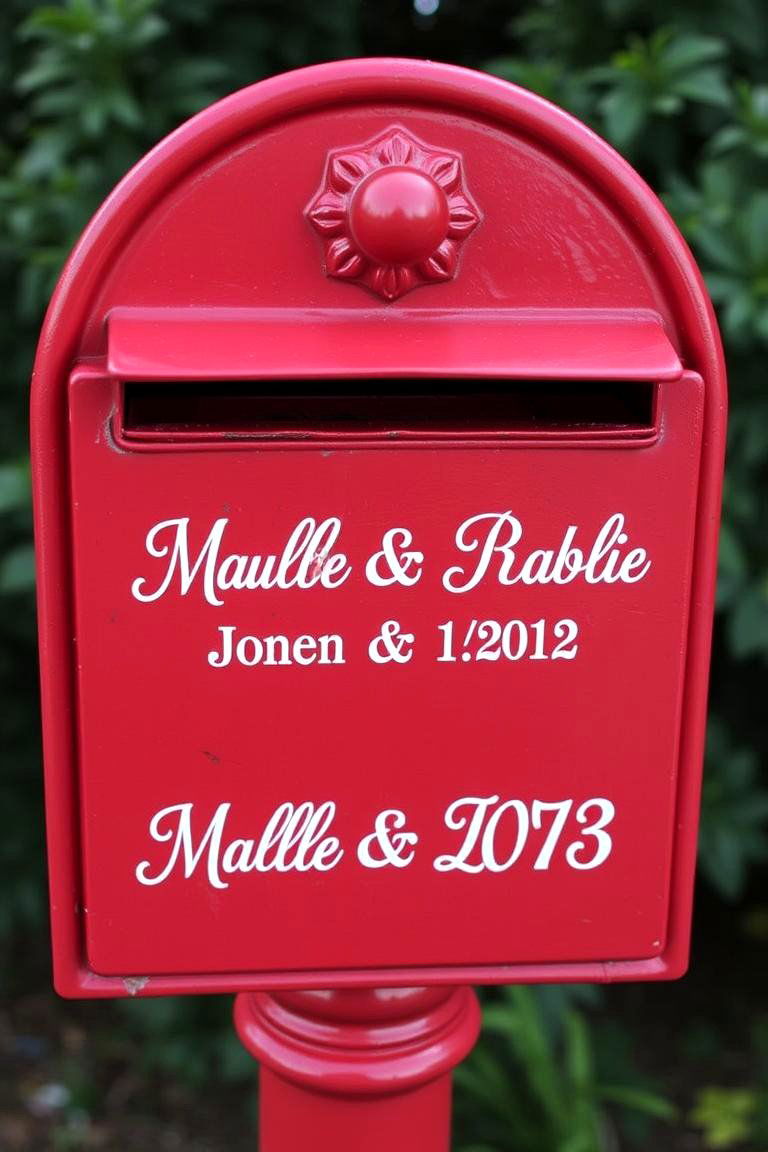 Classic Mailbox Design - 24 Wedding Card Box Ideas