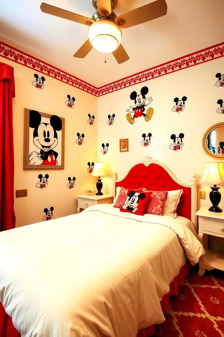 Classic Mickey Magic - 24 Disney Bedroom Ideas