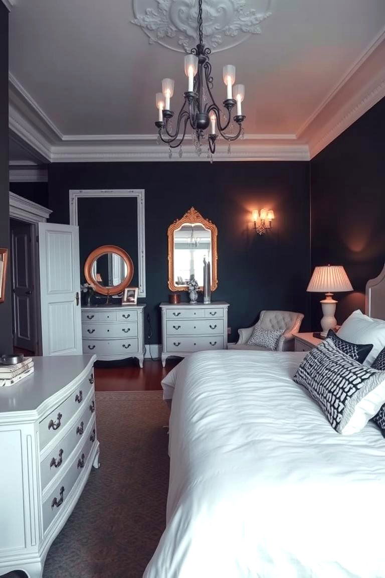 Classic Monochrome Elegance - 24 Black and White Bedroom Ideas