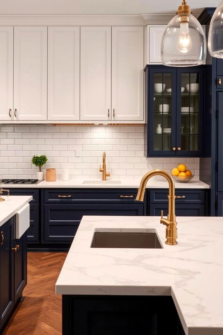 Classic Navy Blue Elegance - 24 Kitchen Color Ideas