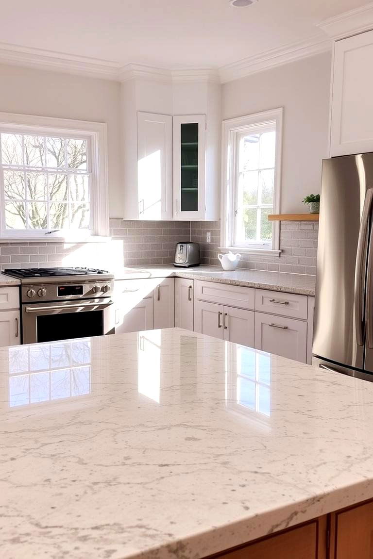 Classic Polished Granite - 24 Granite Kitchen Countertop Ideas