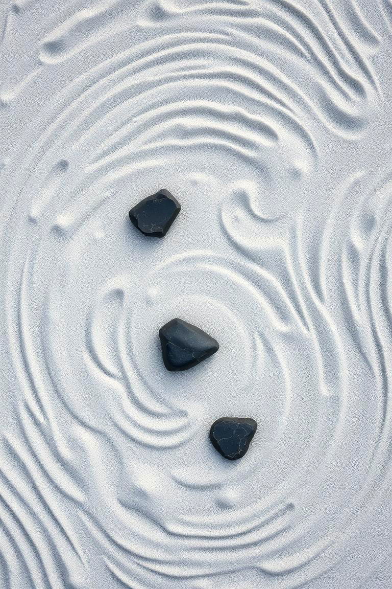 Classic Raked Sand Garden - 24 Zen Garden Ideas
