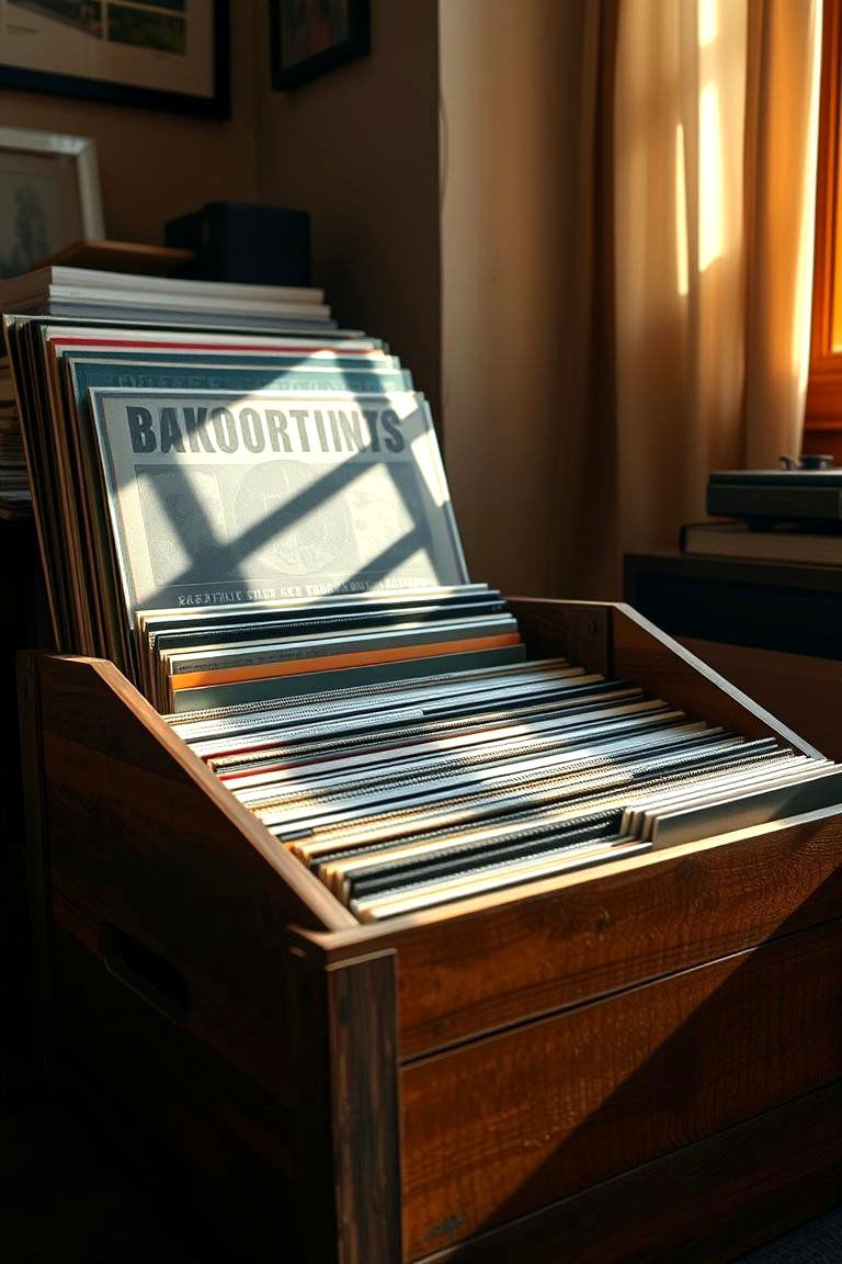 Classic Record Crates - 24 Vinyl Record Storage Ideas