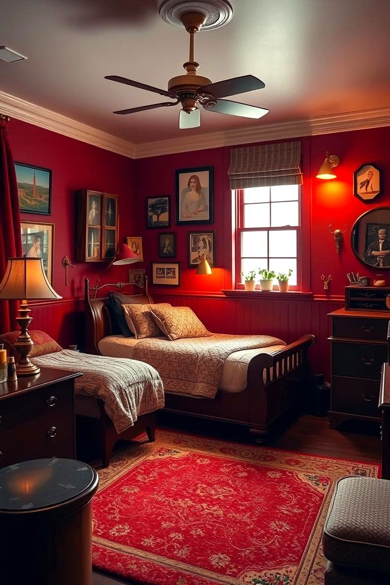 Classic Red with Vintage Touches - 24 Red Boy Room Ideas