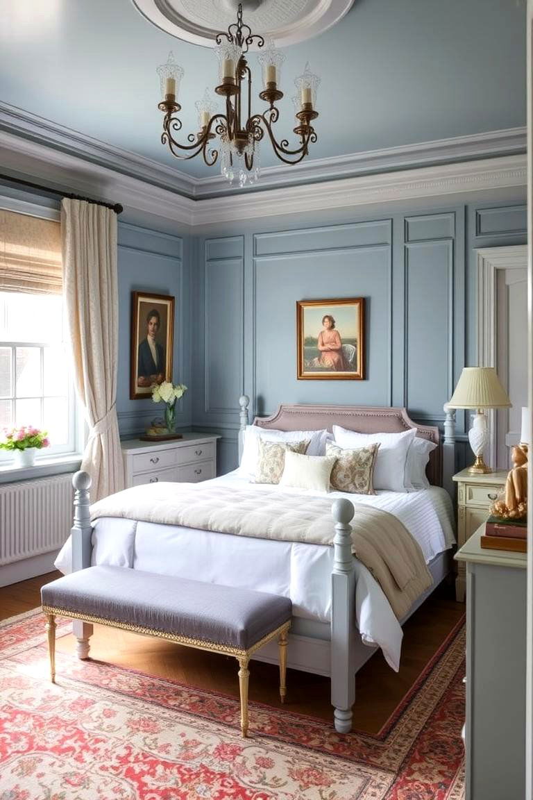 Classic Revival Duck Egg Blue in Traditional Settings - 24 Duck Egg Blue Bedroom Ideas