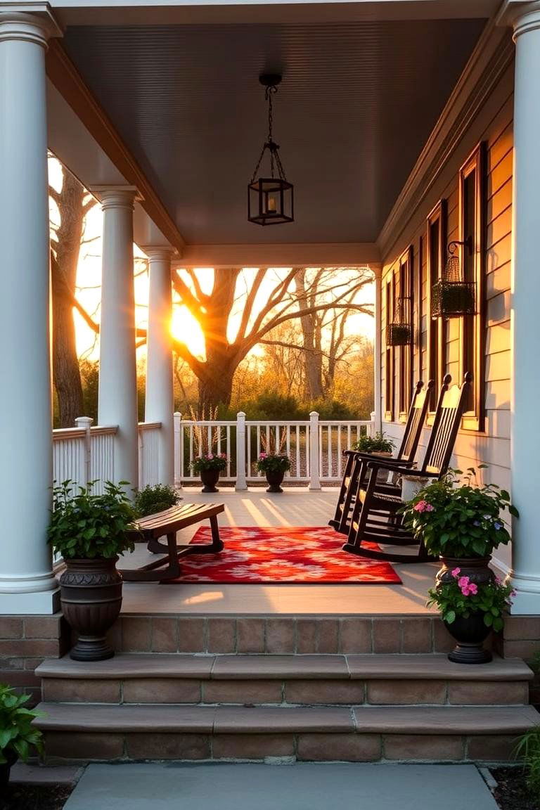 Classic Rocking Chairs for a Timeless Look - 24 Southern Front Porch Ideas