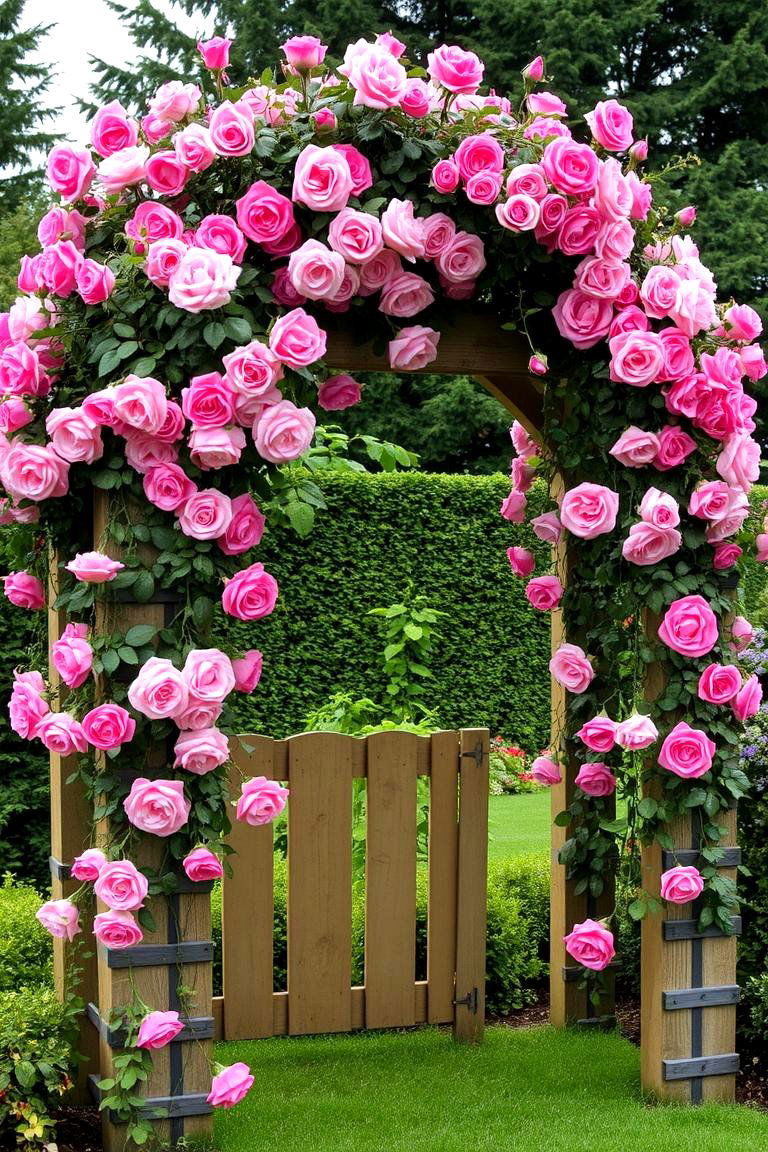 Classic Rose Arbor - 24 Formal Garden Ideas