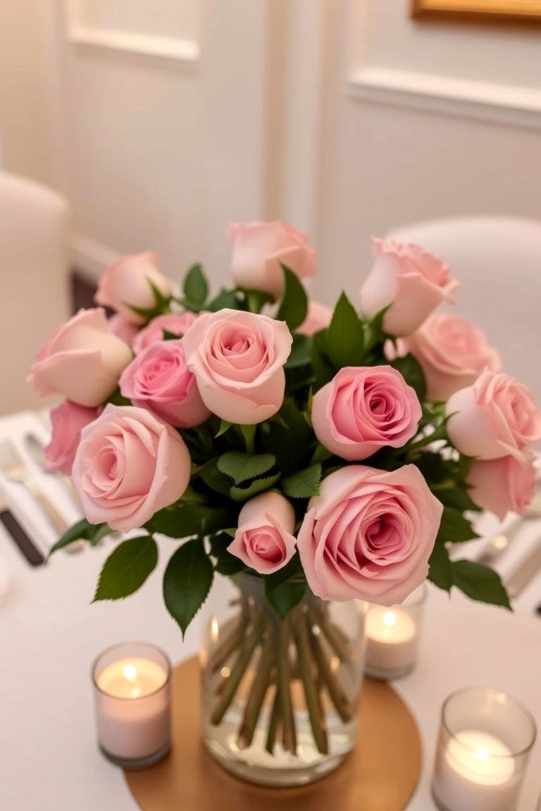 Classic Rose Arrangement - 24 Flower Centerpiece Ideas
