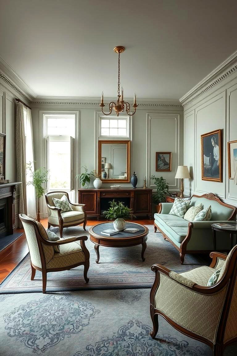 Classic Sage Tranquility - 24 Sage Green Living Room Ideas