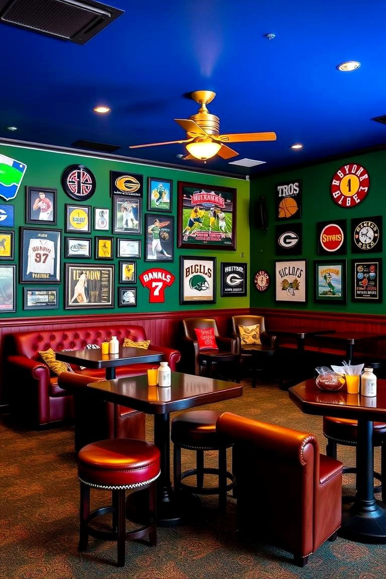 Classic Sports Bar Ambiance - 24 Man Cave Living Room Ideas