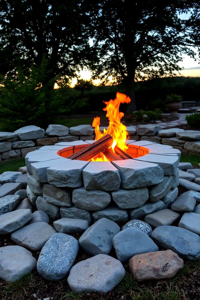 Classic Stone Fire Pit - 24 Backyard Fire Pit Ideas Landscaping