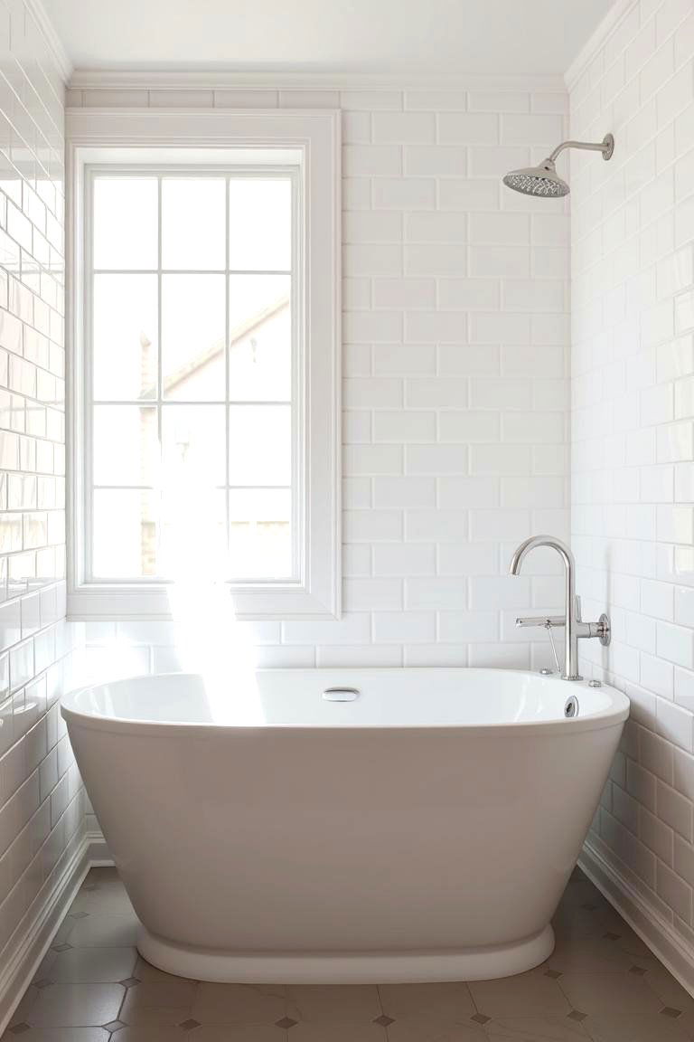 Classic Subway Tile Surround - 24 Bathtub Surround Ideas