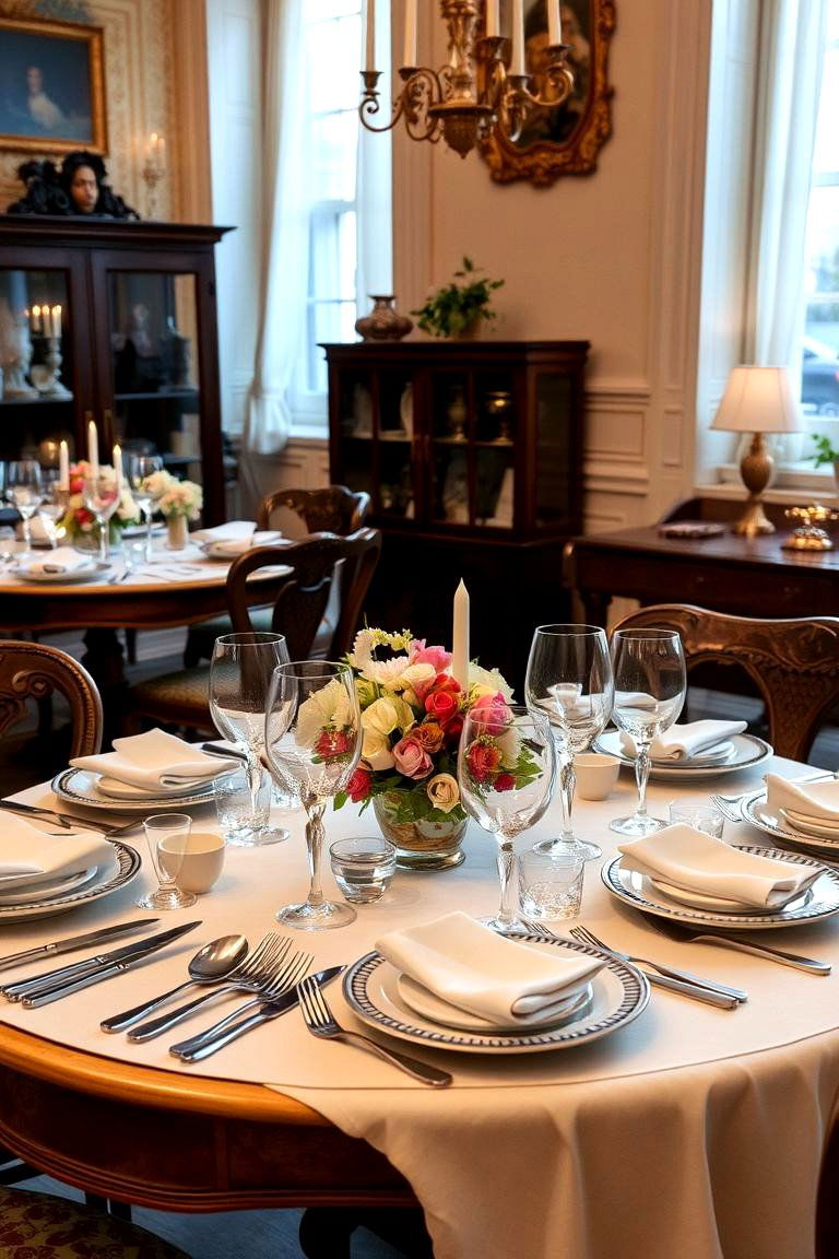 Classic Table Settings - 24 Vintage Wedding Ideas