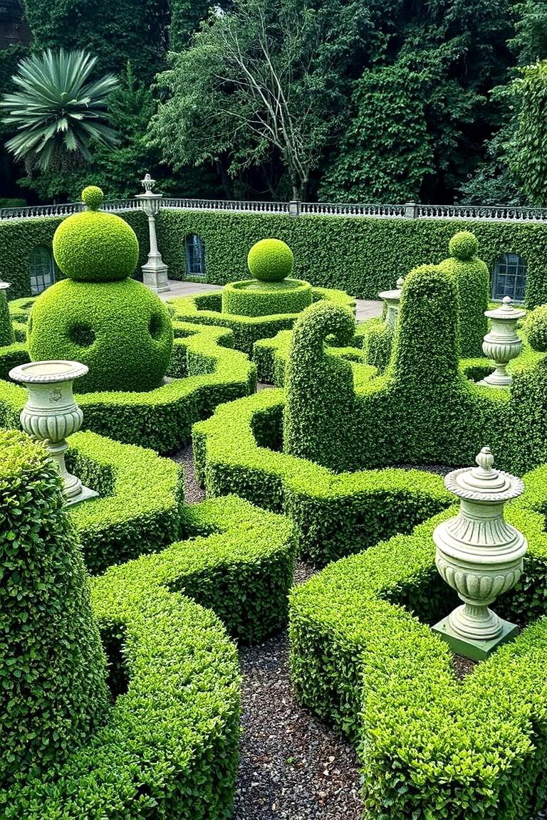 Classic Topiary Art Garden - 24 Vintage Garden Ideas