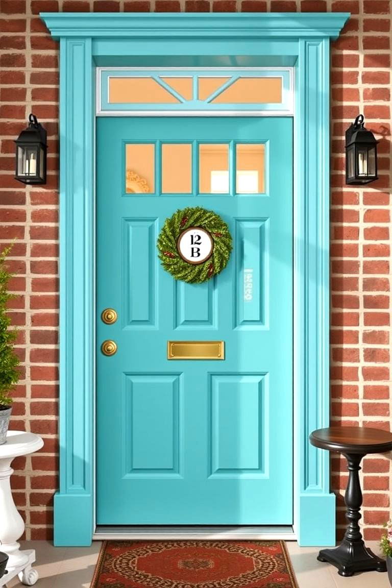 Classic Turquoise Revival - 24 Turquoise Front Door Ideas
