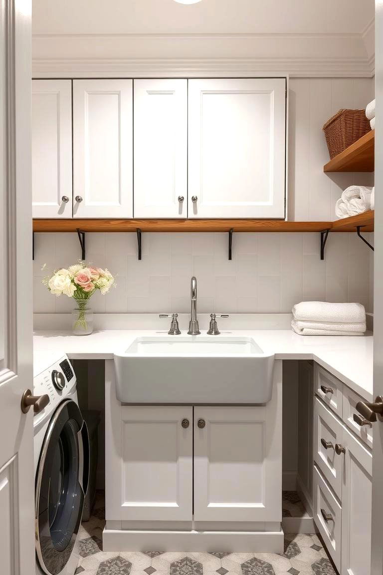 Classic Undermount Style - 24 Laundry Room Sink Ideas