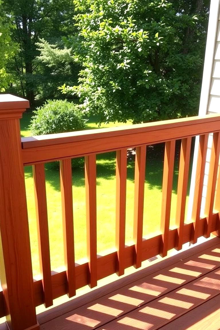 Classic Vertical Spindles - 24 Wood Deck Railing Ideas