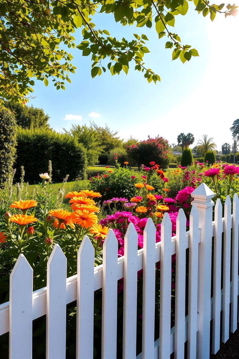 Classic White - 24 Garden Fence Colour Ideas