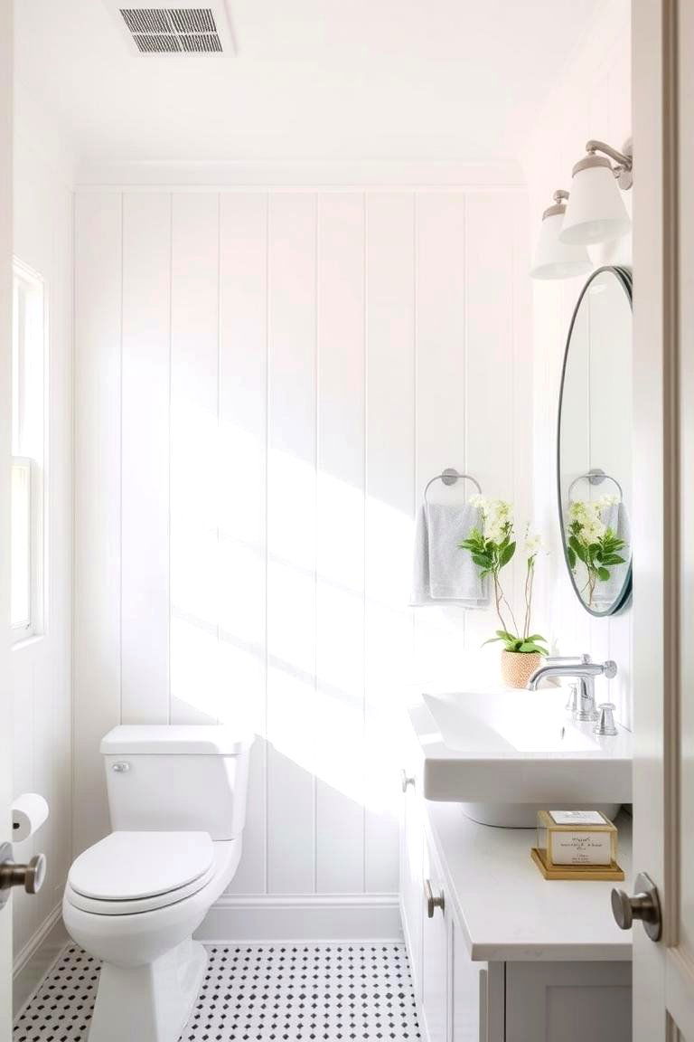Classic White Beadboard for Timeless Elegance - 24 Beadboard Bathroom Ideas