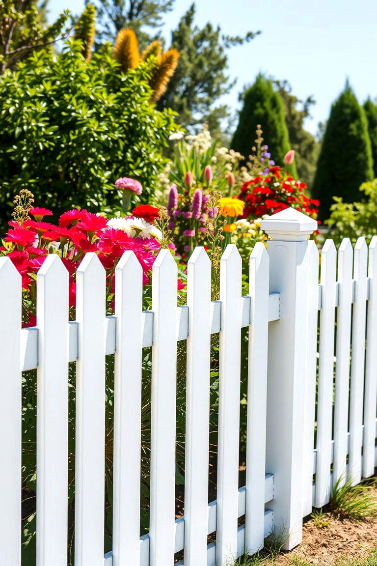 Classic White Board on Board Fence - 24 Board on Board Fence Ideas