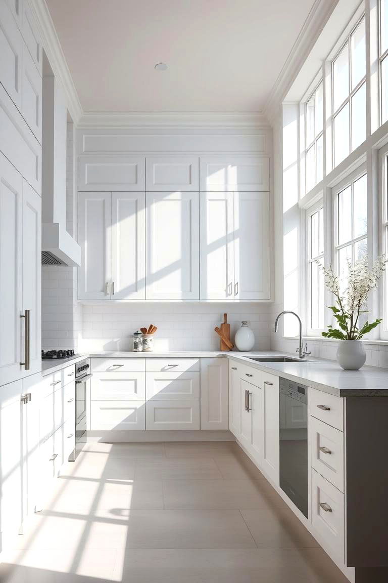 Classic White Cabinets - 24 Kitchen Cabinet Color Ideas