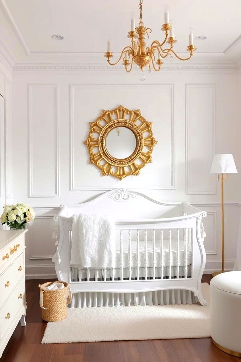 Classic White and Gold Nursery - 24 Baby Girl Nursery Ideas
