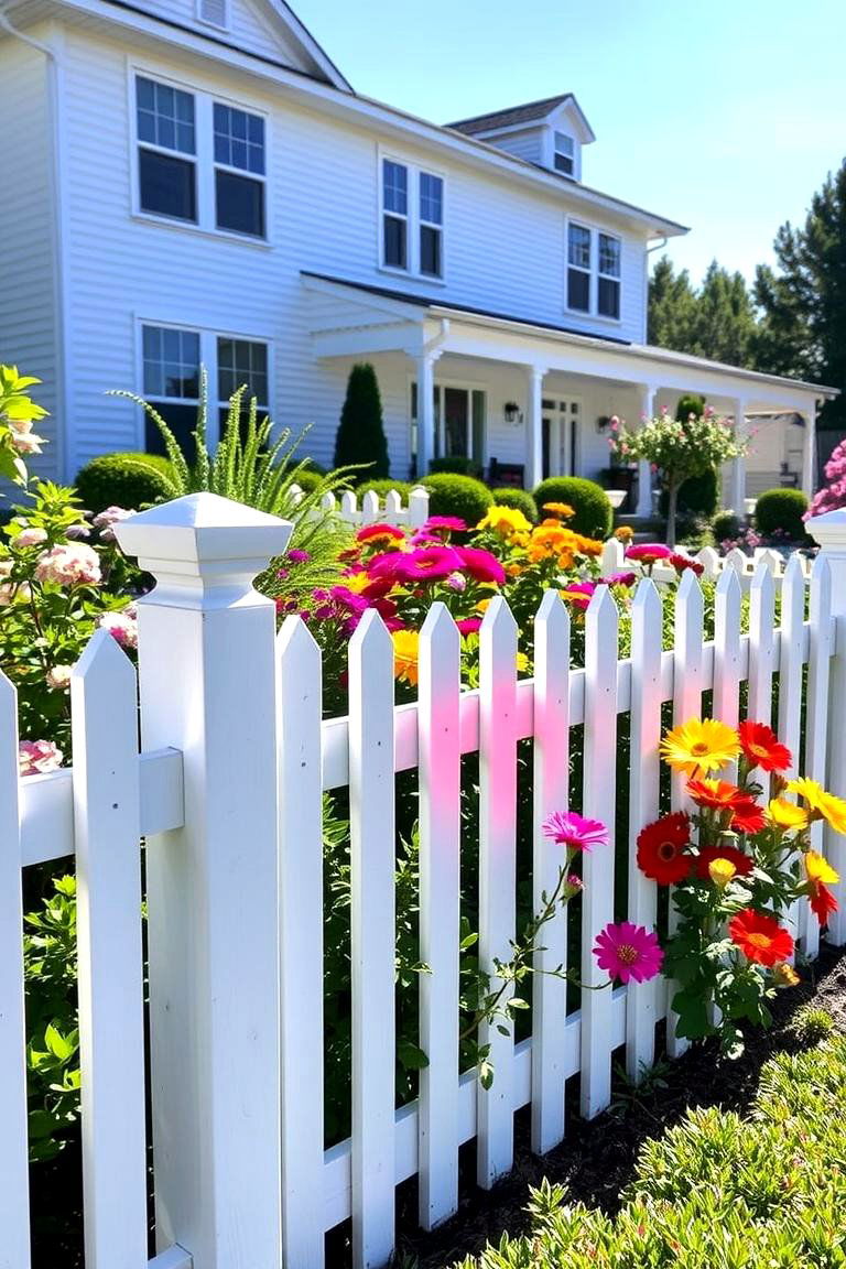 Classic White for a Timeless Look - 24 Fence Paint Colours