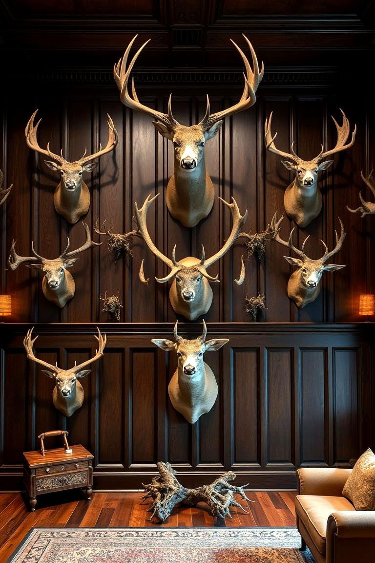 Classic Wood Paneling - 24 Hunting Trophy Room Ideas