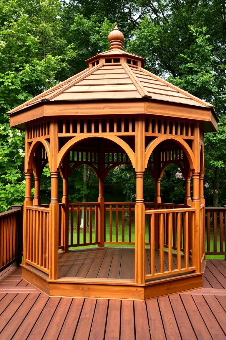 Classic Wooden Gazebo - 24 Gazebo on Deck Ideas