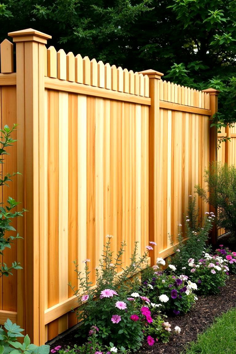 Classic Wooden Privacy Fence - 24 Privacy Fence Ideas