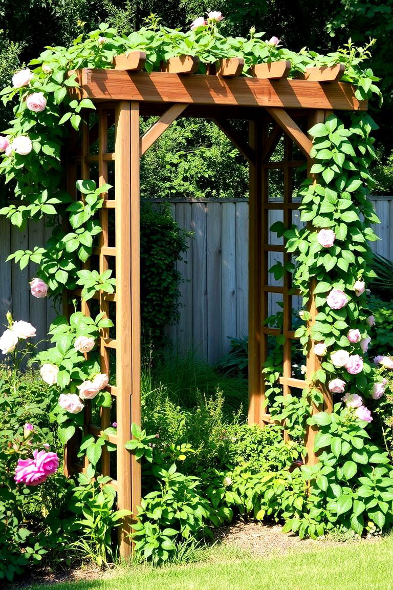 Classic Wooden Trellis - 24 Garden Trellis Ideas