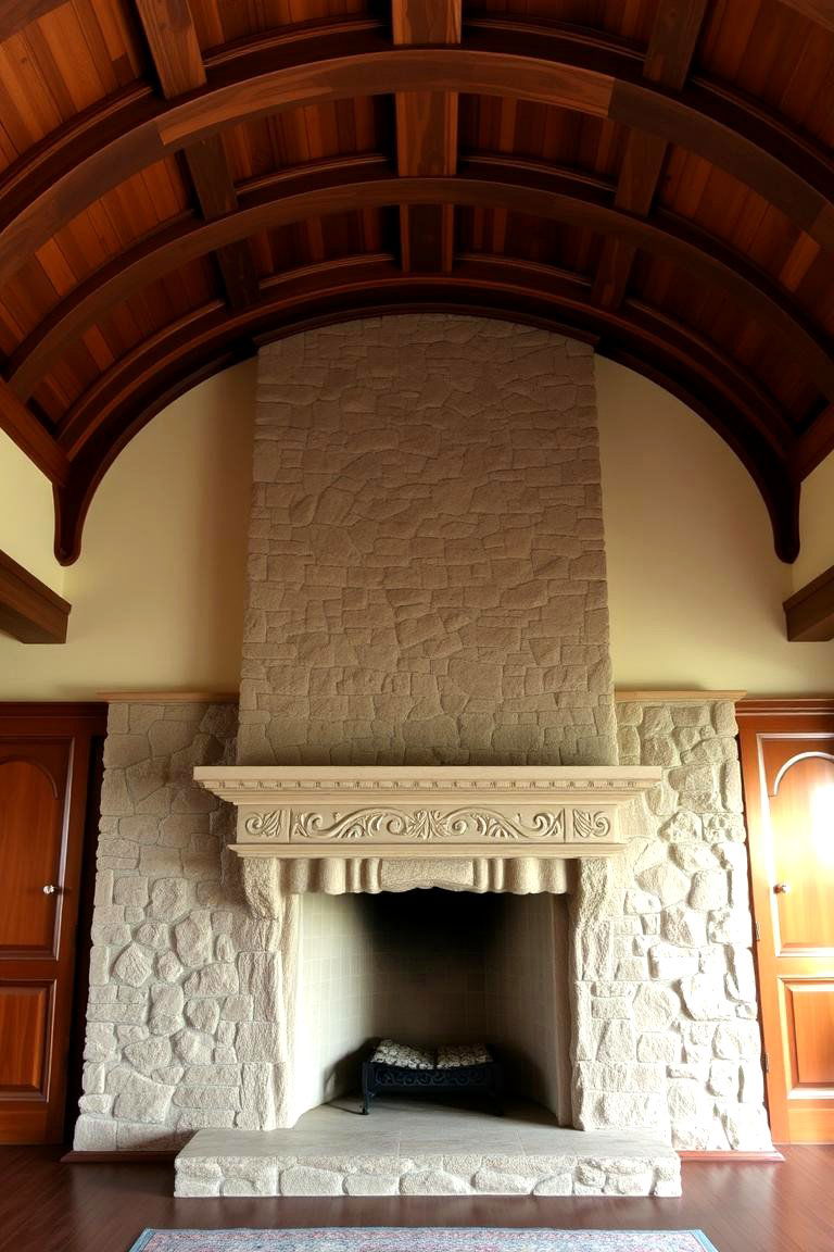 Classic and Refined Finishes - 24 Rooms With Fireplaces With Vaulted Ceilings Features