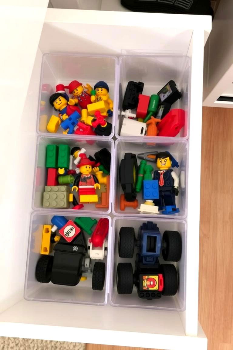 Clear Acrylic Drawer Organizers - 24 Toy Storage Ideas