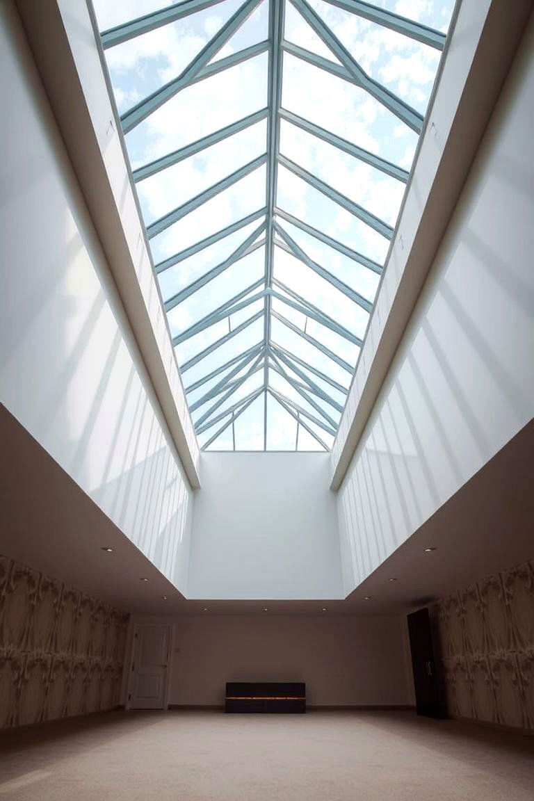 Clear Glass Ceilings - 24 Exposed Basement Ceiling Ideas