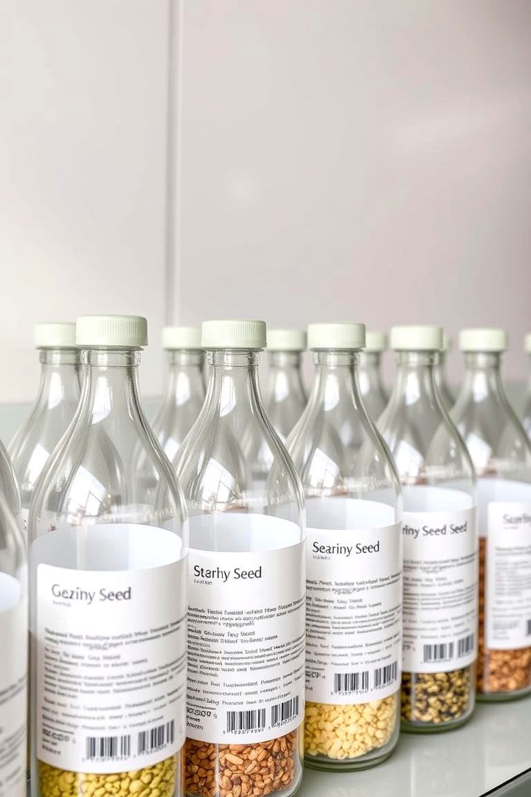 Clear Plastic Bottles - 24 Seed Storage Ideas