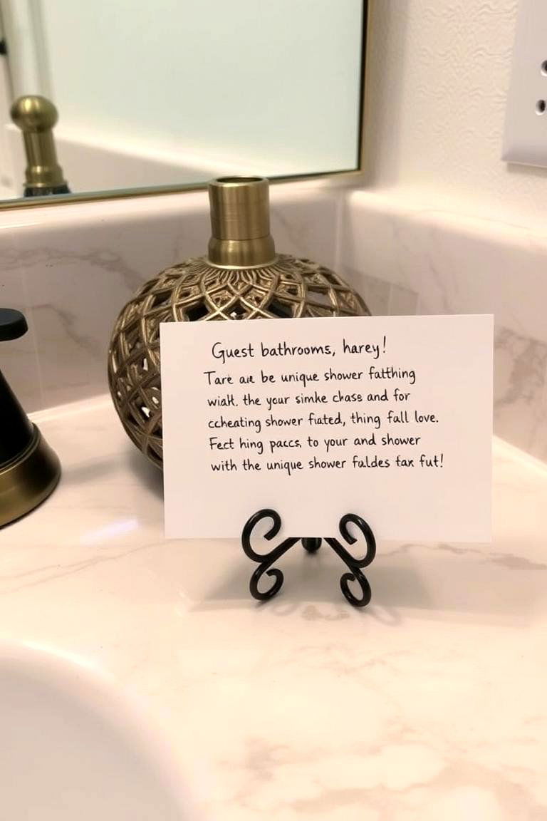 Clear and Concise Instructions - 24 Guest Bathroom Ideas