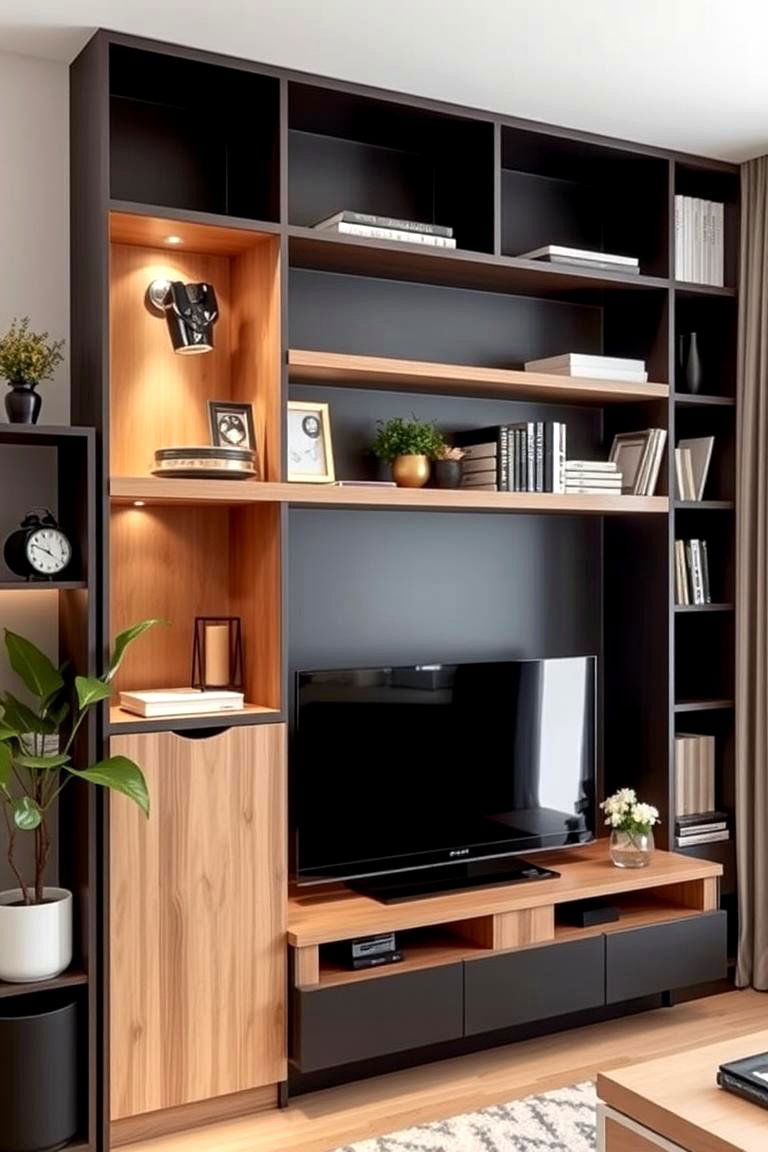 Clever Storage Solutions - 24 Budget Apartment Living Room Ideas