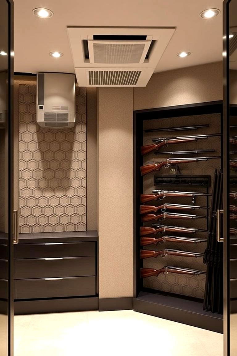 Climate Controlled Gun Room - 24 Gun Room Ideas