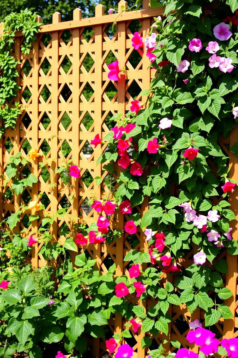 Climbing Plant Trellis Lattice - 24 Lattice Fence Ideas