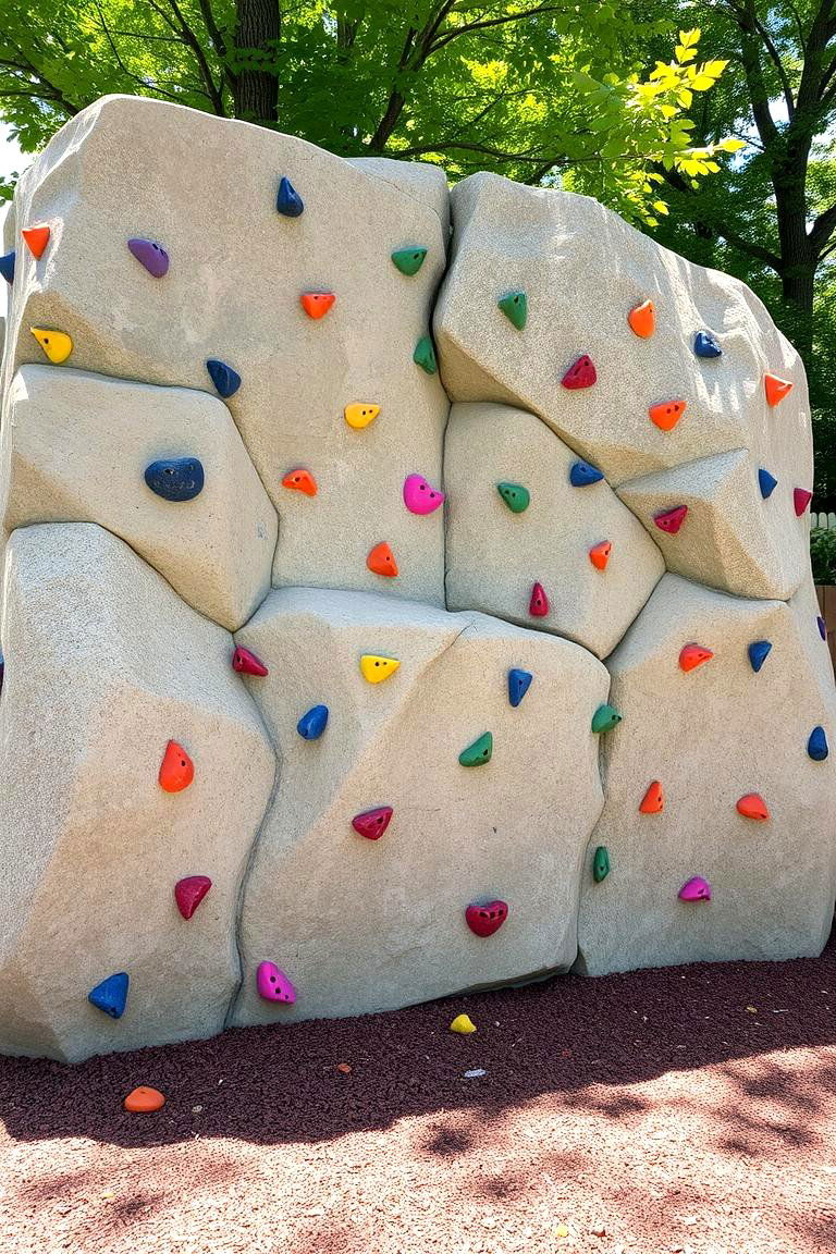 Climbing Wall - 24 Backyard Ideas for Kids