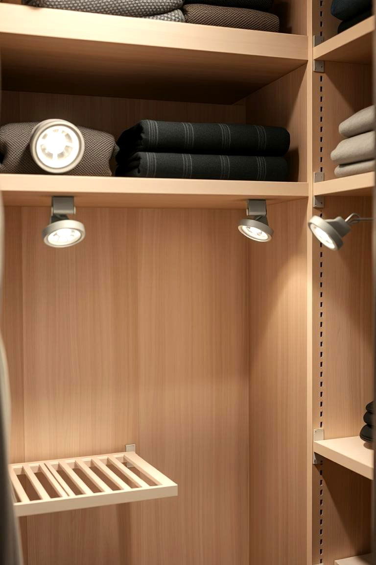 Clip On Lights for Quick Enhancement - 24 Closet Lighting Ideas