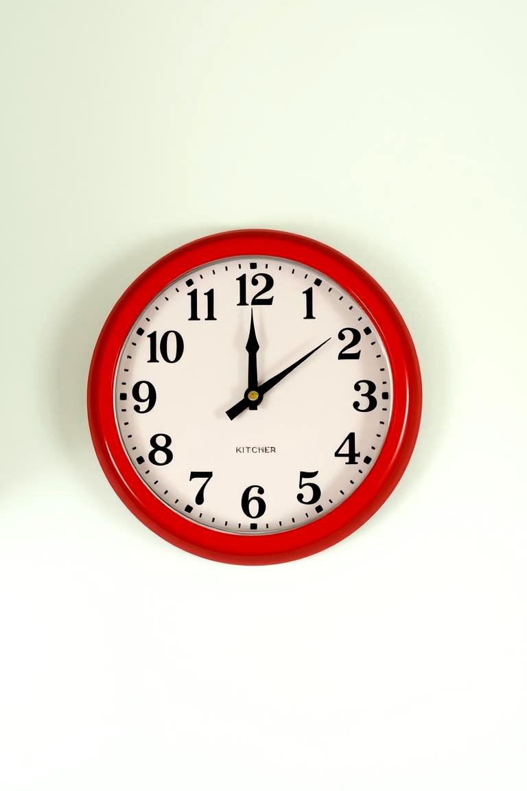 Clock with Retro Design - 24 Retro Kitchen Ideas